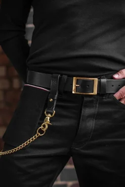 Black Leather Belt