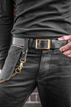 Black Leather Belt