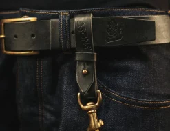 Black Leather Key Fob