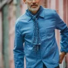 Blue Dot Organic Japanese Scarf