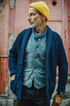Blue Dot Organic Japanese Scarf