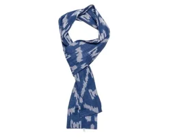 Blue Ikat Scarf