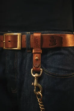 Brown Leather Key Fob