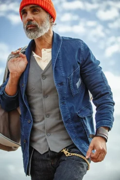 Crafter Indigo Wash Chore Jacket