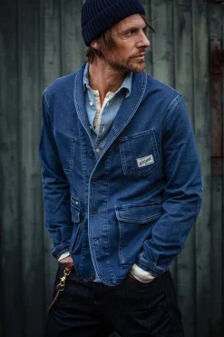 Crafter Indigo Wash Chore Jacket