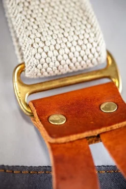 Cream Leather Braces