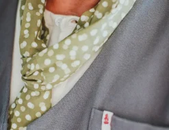 Green Dot Organic Japanese Scarf