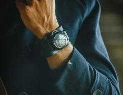 Leather Watch / Wrist Cuff Black