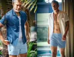Newman Swim Shorts Sky Blue