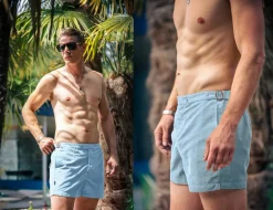 Newman Swim Shorts Sky Blue