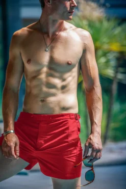 Newman Swim Shorts Vintage Red