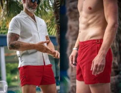 Newman Swim Shorts Vintage Red