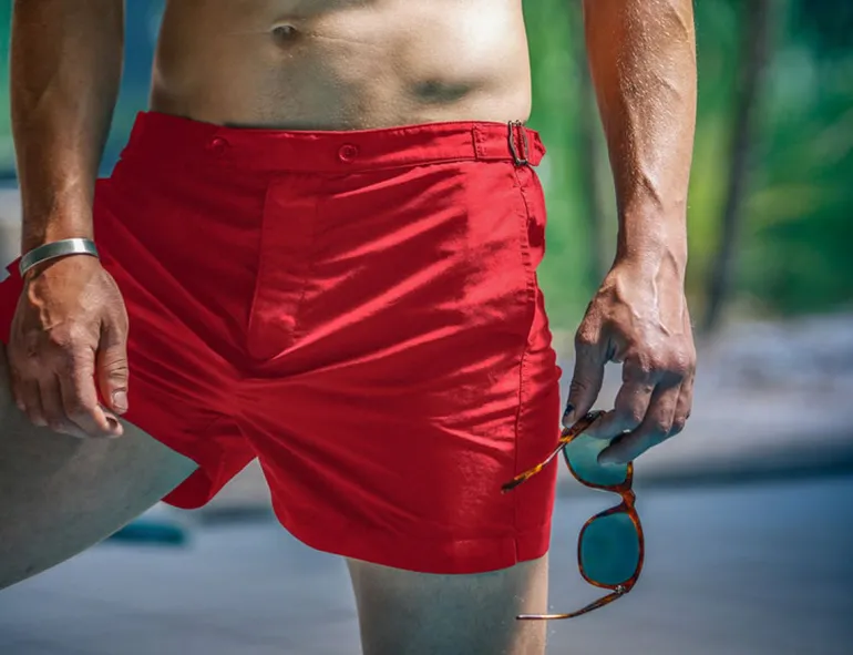 Newman Swim Shorts Vintage Red