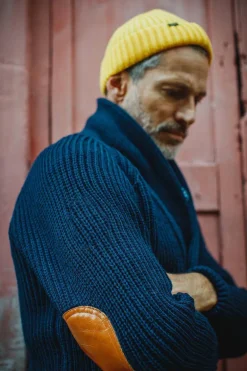 Pioneer British Wool Cardigan Navy