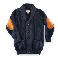 Pioneer British Wool Cardigan Navy