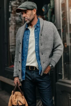 Pioneer British Wool Cardigan Grey