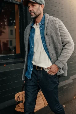 Pioneer British Wool Cardigan Grey