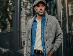 Pioneer British Wool Cardigan Grey
