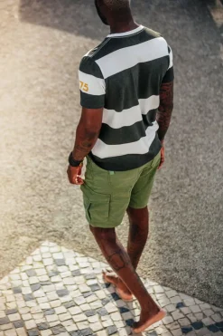 &Sons 75 T-Shirt Black Stripe