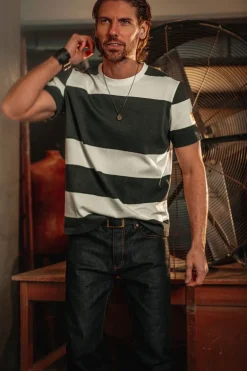 &Sons 75 T-Shirt Black Stripe