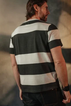 &Sons 75 T-Shirt Black Stripe