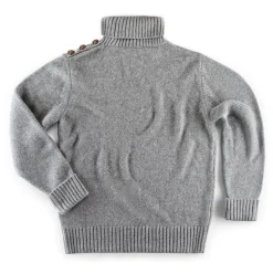 &Sons Ahab Submariner Rollneck Jumper Grey