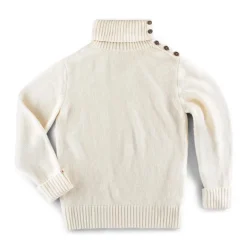 &Sons Ahab Submariner Rollneck Jumper Ecru