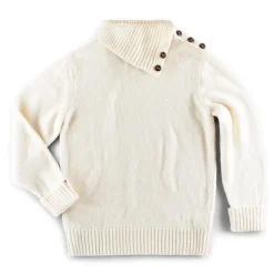 &Sons Ahab Submariner Rollneck Jumper Ecru