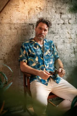 &Sons Aloha Crane Club Shirt Blue
