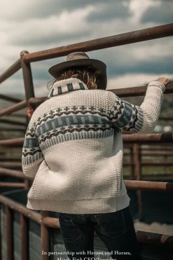 &Sons Alpine Cardigan Ecru