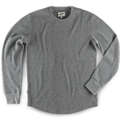 &Sons Base Waffle Crew Neck Grey Marl