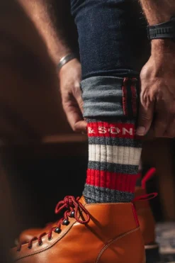 &Sons Baseline Socks Grey