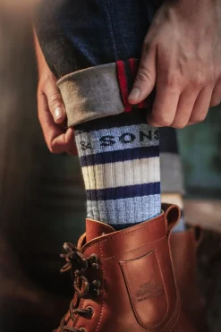 &Sons Baseline Socks Navy