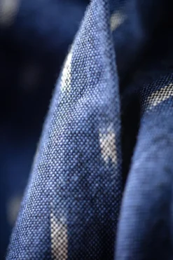 &Sons Blue Star Dot Scarf