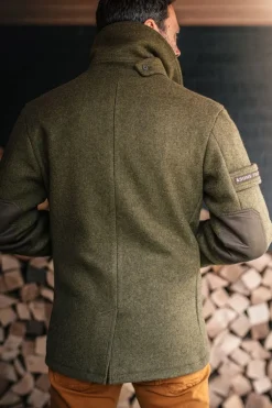 &Sons Boardwalk Peacoat Army Green