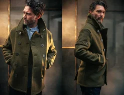 &Sons Boardwalk Peacoat Army Green