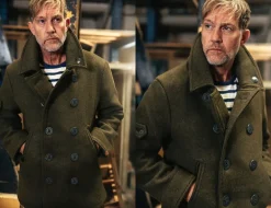 &Sons Boardwalk Peacoat Army Green