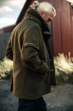 &Sons Boardwalk Peacoat Army Green