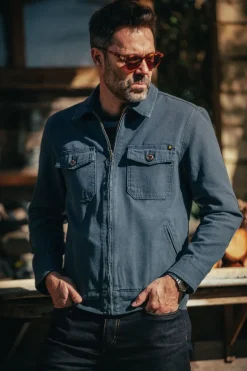 &Sons Cab Coat Churchill Blue