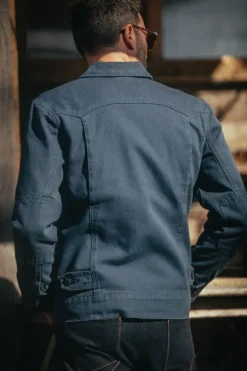 &Sons Cab Coat Churchill Blue