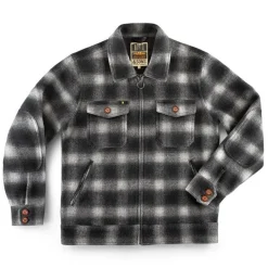 &Sons Cab Coat Grey Check