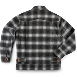 &Sons Cab Coat Grey Check