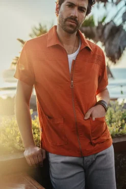 &Sons Cabana Shirt Burnt Orange