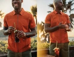 &Sons Cabana Shirt Burnt Orange
