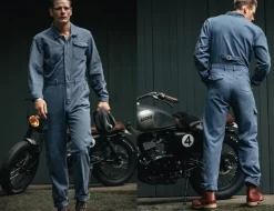 &Sons Churchill Coveralls Dark Denim