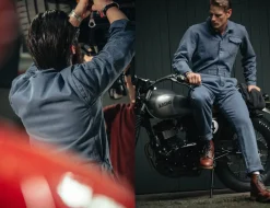 &Sons Churchill Coveralls Dark Denim