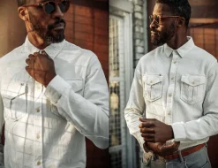 &Sons Coast Long Sleeve Shirt Off-White