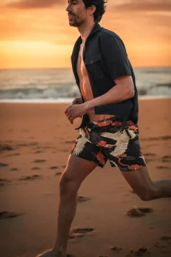 &Sons Crown Swim Shorts Black