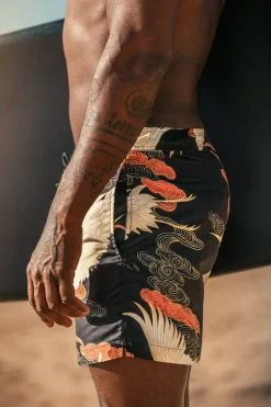 &Sons Crown Swim Shorts Black