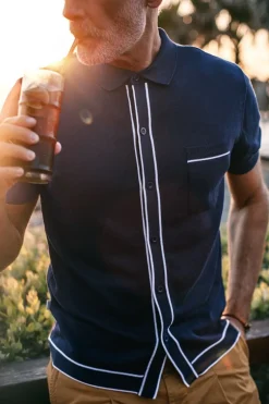 &Sons Dean Polo Navy